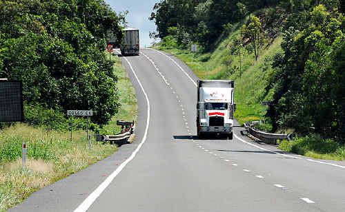 The new median strip is anticipated to prevent head-on collisions on the Bruce Highway. The new median strip is anticipated to prevent head-on collisions on the Bruce Highway.